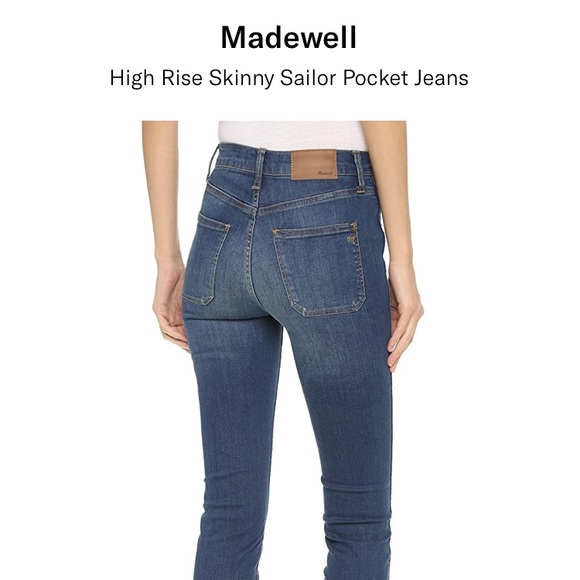 Madewell High Rise Skinny Sailor Jeans - Picture 2 of 16